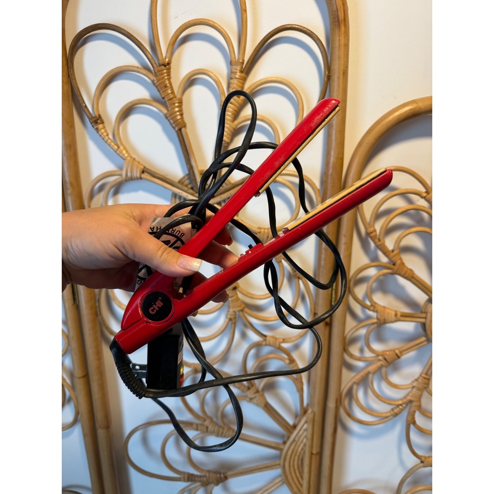 CHI Pro Red Ceramic Hair Straightener Flat Iron LED‎ Display